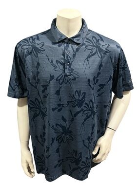 Walter Hagen Navy Floral Polo Shirt